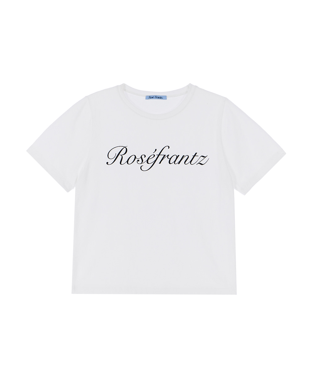 Rose Lettering T-shirt [White]