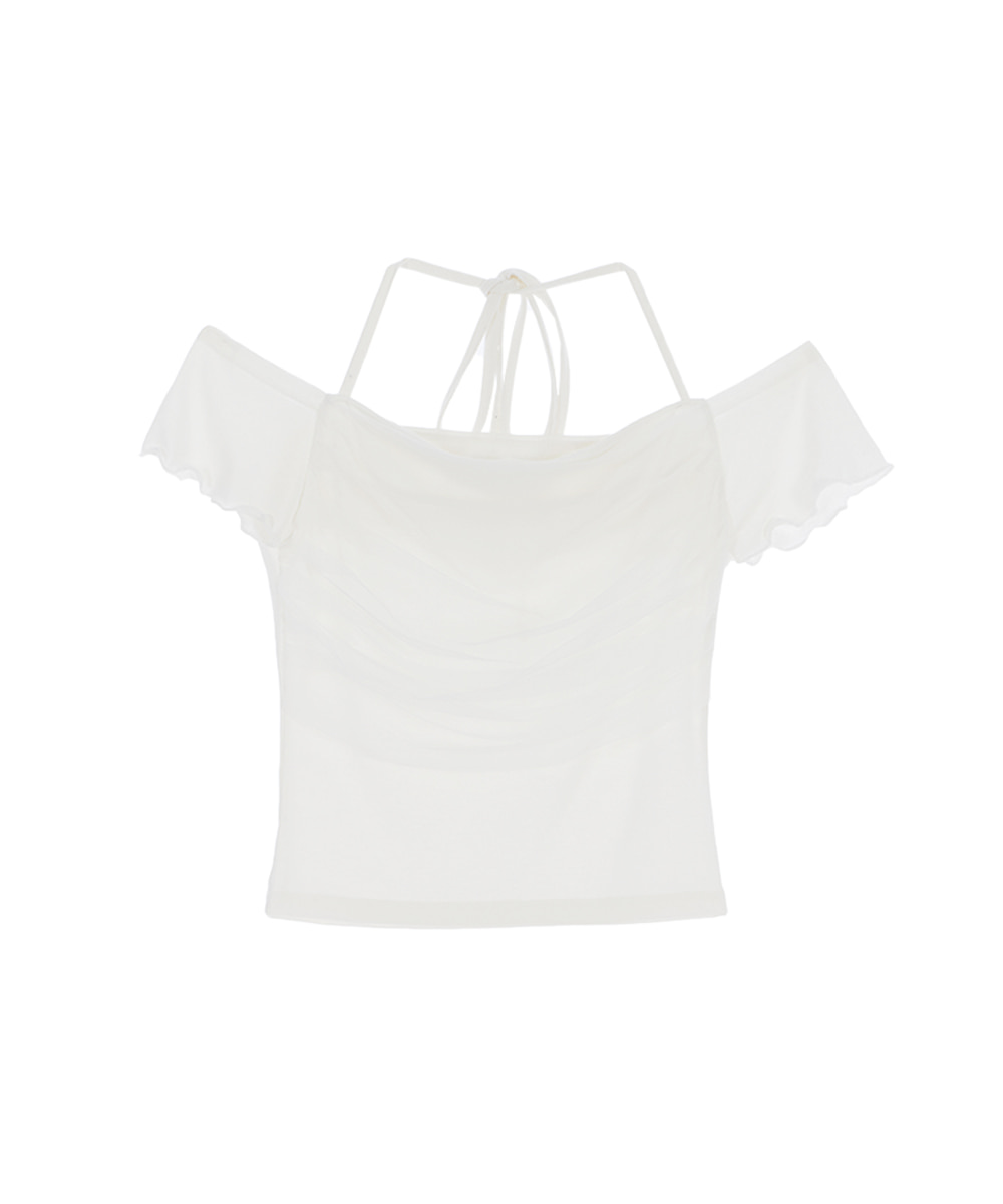 Sha Layerd Holter T-shirt [White]